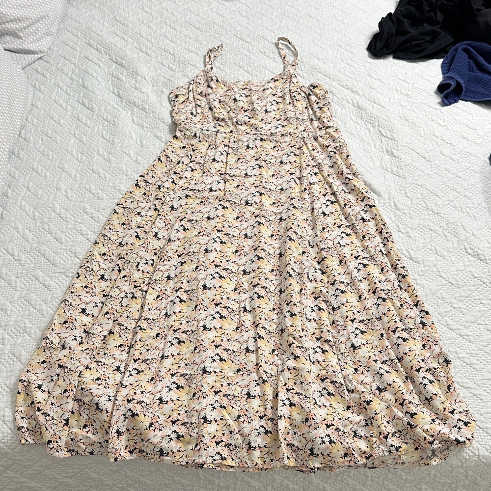 GAP Floral Maxi Dress with Spaghetti Straps